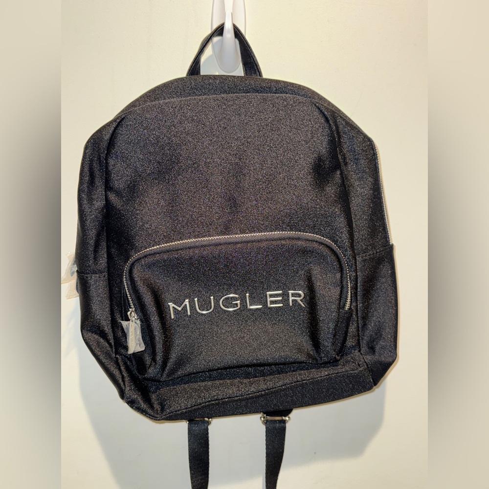 Mugler Sleek Black Backpack